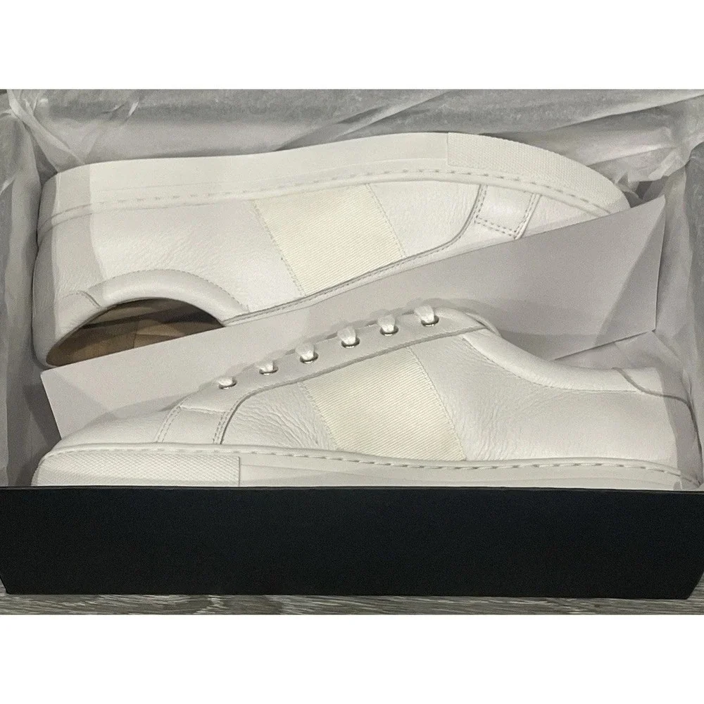 NEW Club Monaco Jowenna White Low Top Sneaker Lace Up Women's US 9 EUR 39‎